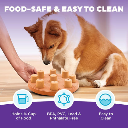 Nina Ottosson Dog Treat Maze Dog Toy, Tap & Flip, 7.5"