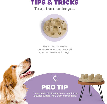Nina Ottosson Dog Treat Maze Dog Toy, Tap & Flip, 7.5"