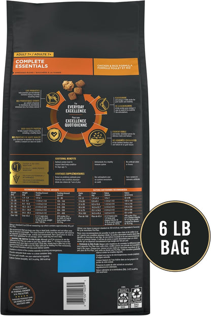 Complete Essentials Senior Dry Dog Food, Chicken, 6 lb Bag