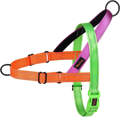 No Pull Dog Harness for Medium Dogs, Soft Padded Handle, Dark Green,M
