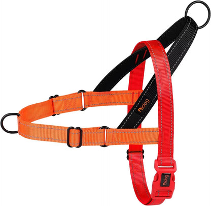 No Pull Dog Harness for Medium Dogs, Soft Padded Handle, Dark Green,M