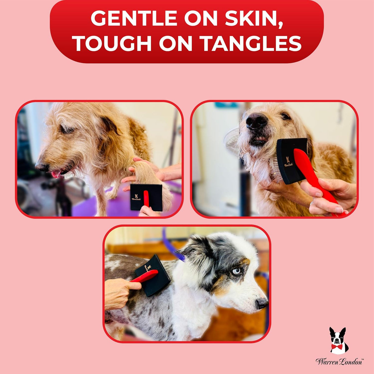 Gentle Touch Slicker Brush for Puppies & Small Dogs
