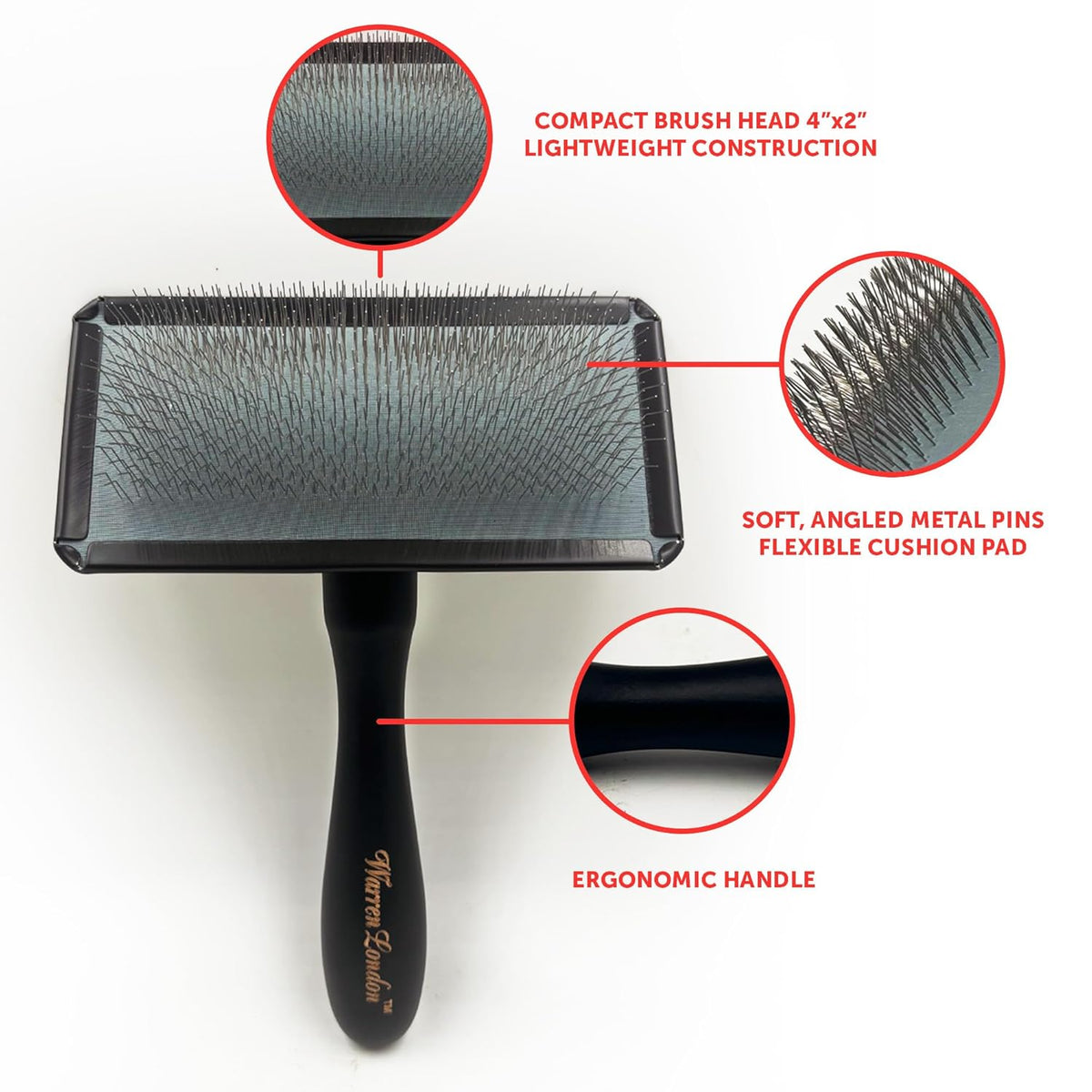Gentle Touch Slicker Brush for Puppies & Small Dogs