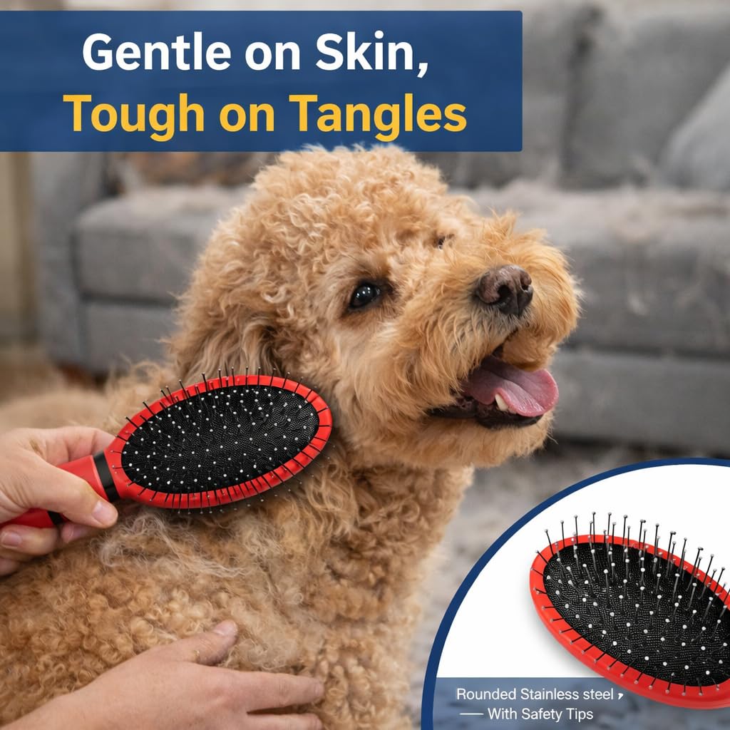 Gentle Touch Slicker Brush for Puppies & Small Dogs