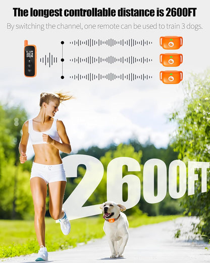 Shock Collar for Dogs 2600FT,Dog Training Collar with Remote Purple