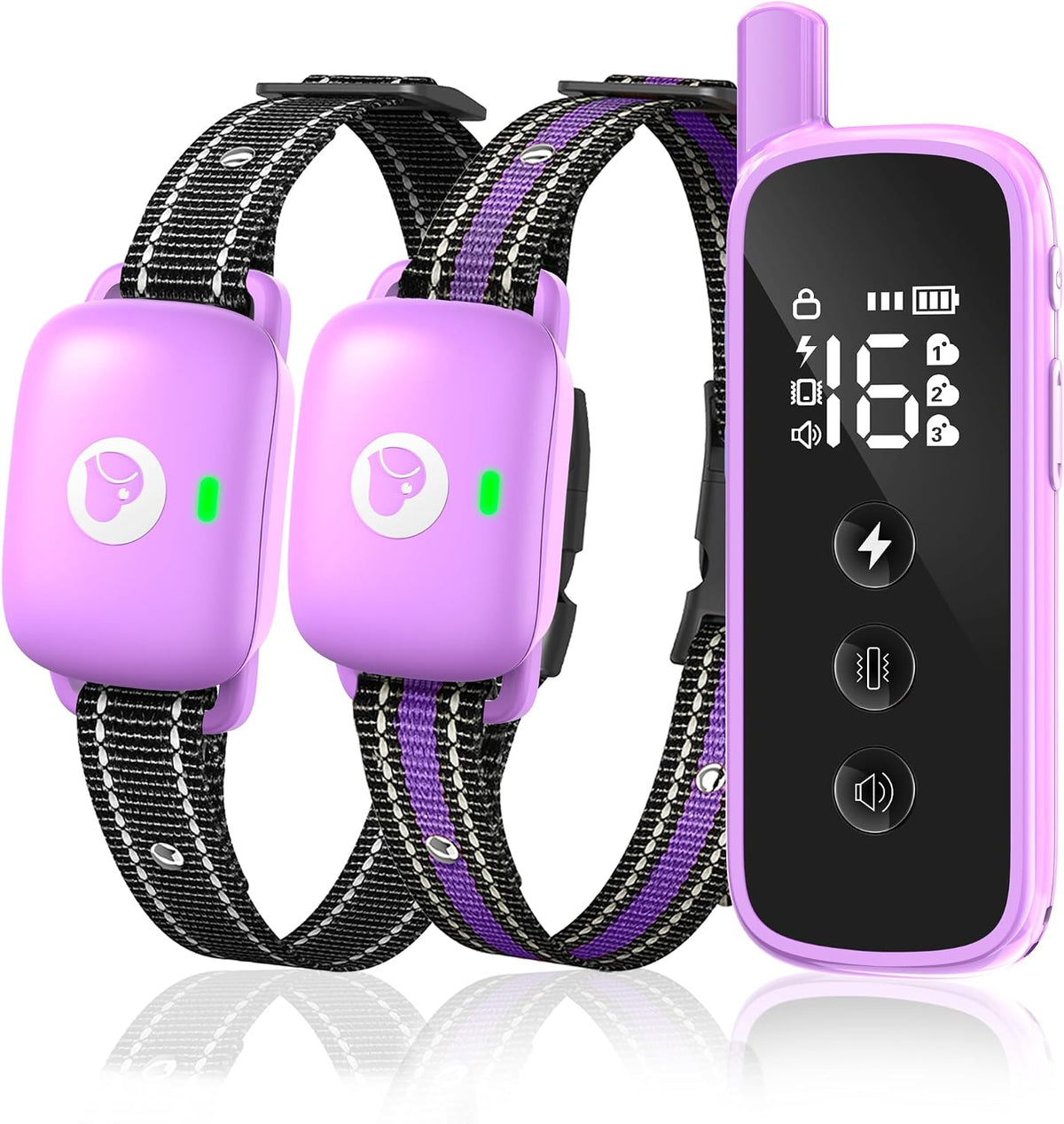Shock Collar for Dogs 2600FT,Dog Training Collar with Remote Purple