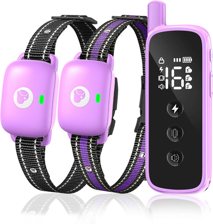Shock Collar for Dogs 2600FT,Dog Training Collar with Remote Purple