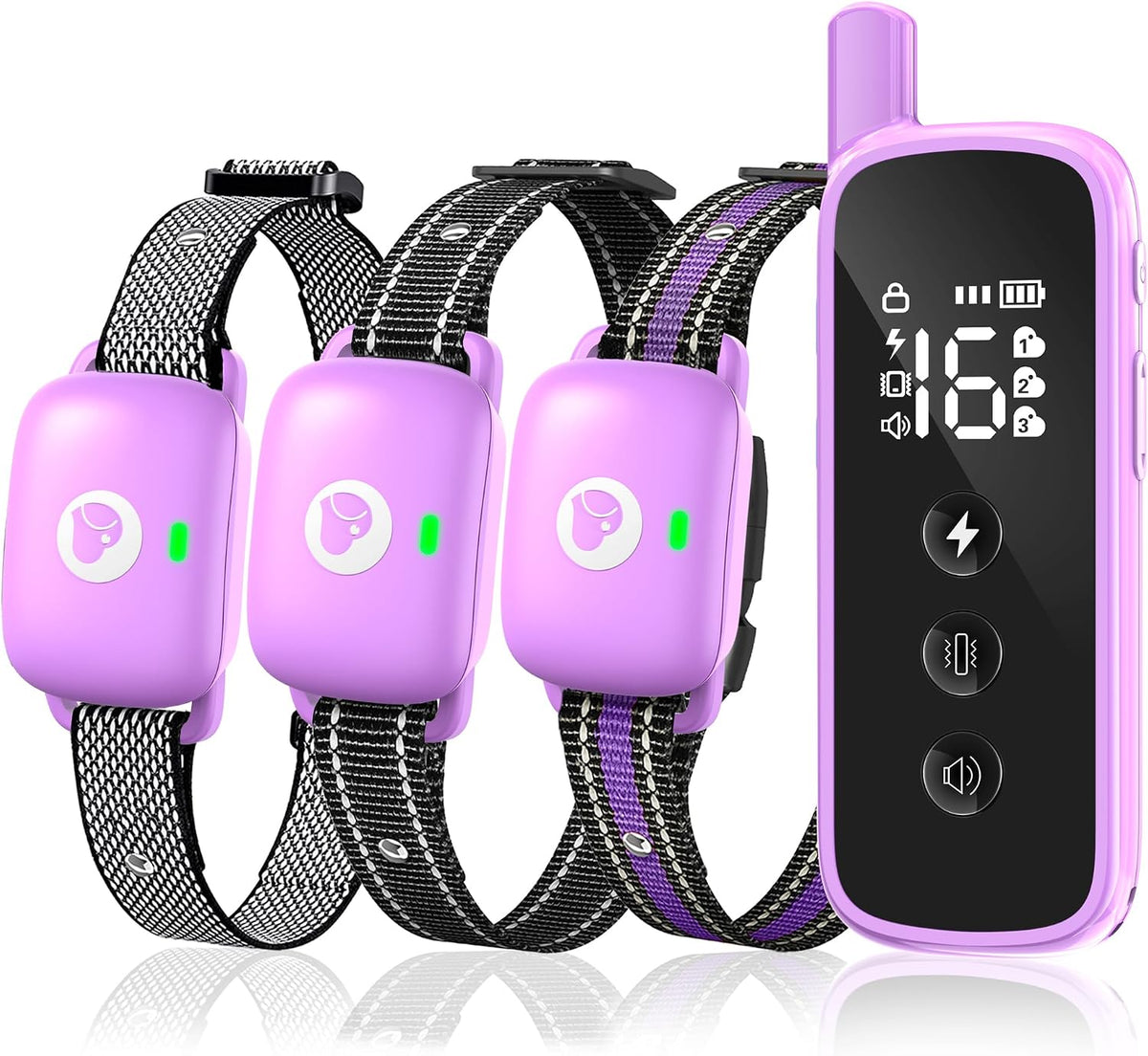 Shock Collar for Dogs 2600FT,Dog Training Collar with Remote Purple