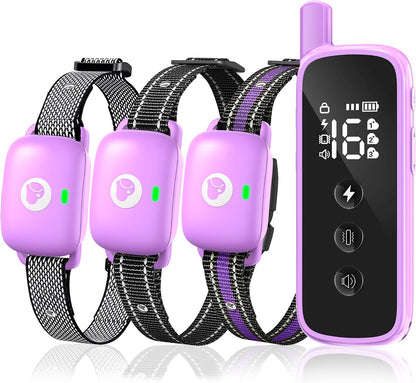 Shock Collar for Dogs 2600FT,Dog Training Collar with Remote Purple