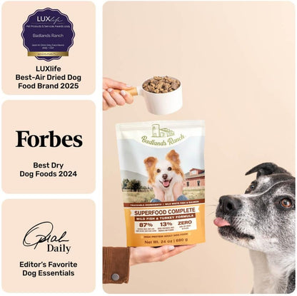 Air-Dried Beef Dog Food, 87% Real Meat, 24 oz