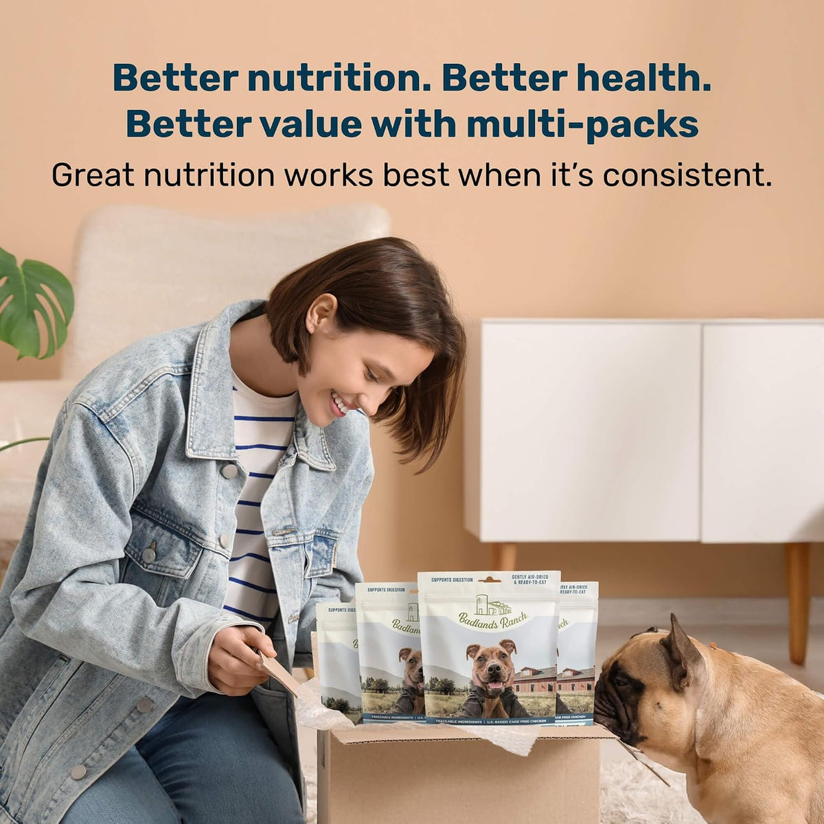 Air-Dried Beef Dog Food, 87% Real Meat, 24 oz