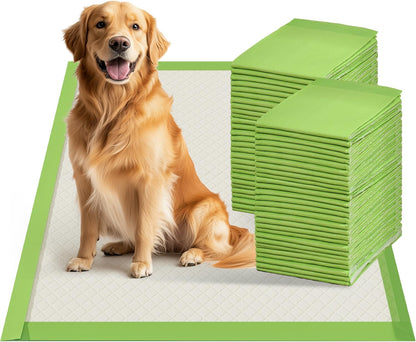 Dog Pee Pads, XL 28"x34", All Edge-Wrapped, ECO Thick Pad