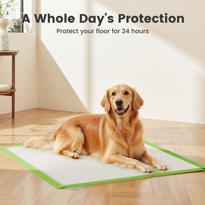 Dog Pee Pads, XL 28"x34", All Edge-Wrapped, ECO Thick Pad