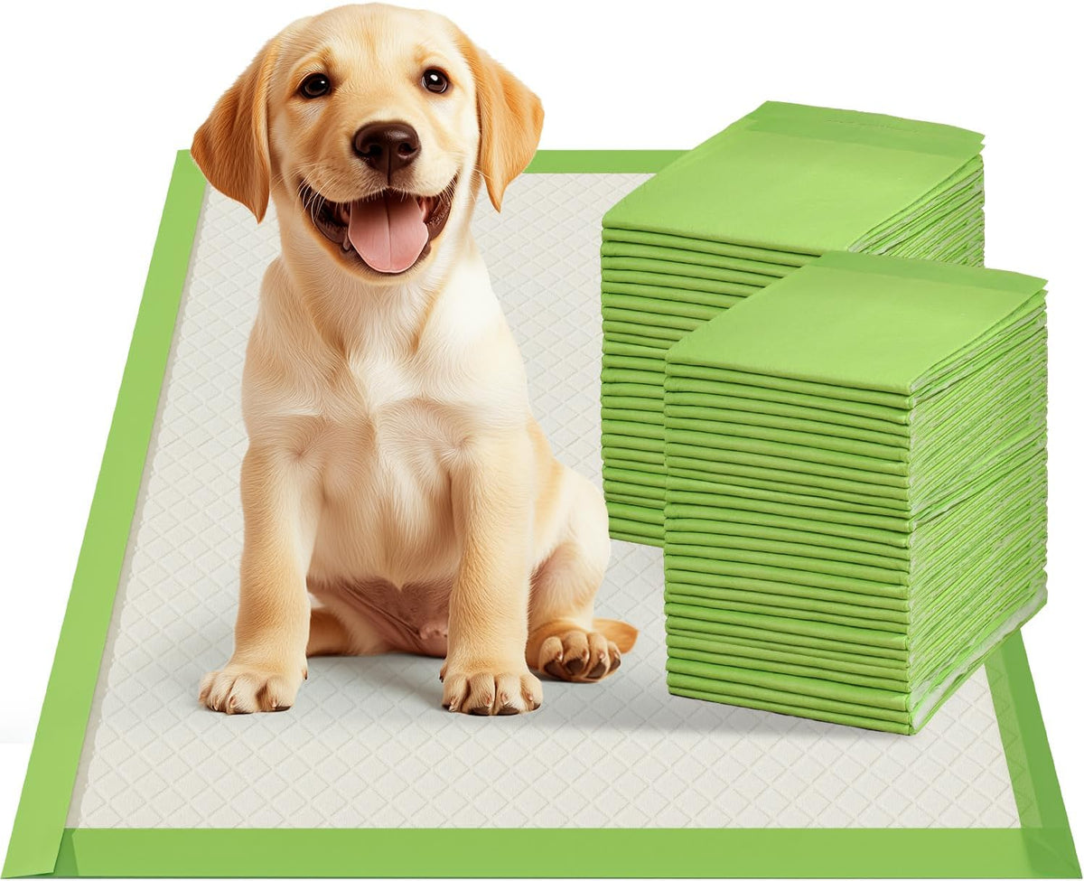 Dog Pee Pads, XL 28"x34", All Edge-Wrapped, ECO Thick Pad