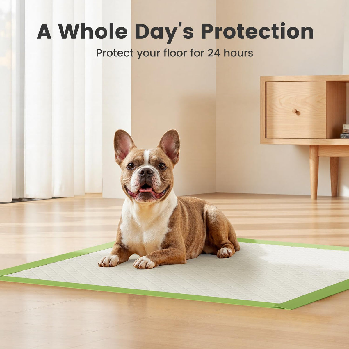 Dog Pee Pads, XL 28"x34", All Edge-Wrapped, ECO Thick Pad