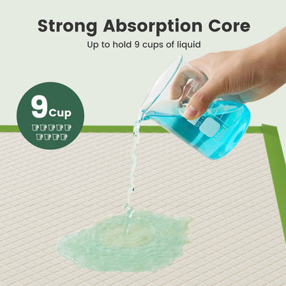 Dog Pee Pads, XL 28"x34", All Edge-Wrapped, ECO Thick Pad