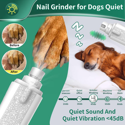 2-in-1 Cat & Dog Nail Clippers with Grinder and Dual LED Lights
