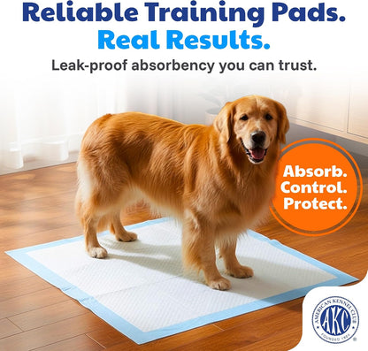 AKC Dog Training Pads, XL 28" x 30", Fresh Scent