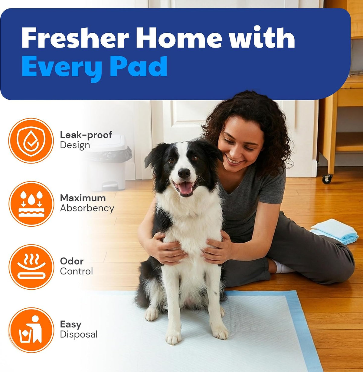 AKC Dog Training Pads, XL 28" x 30", Fresh Scent