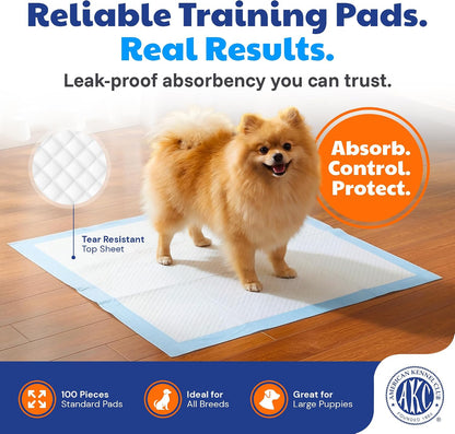 AKC Dog Training Pads, XL 28" x 30", Fresh Scent