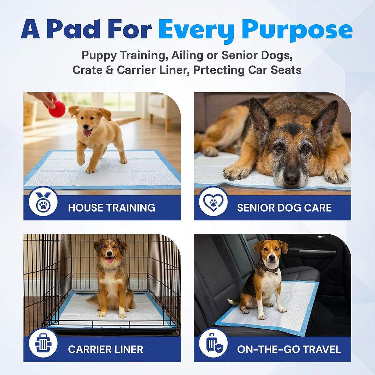 AKC Dog Training Pads, XL 28" x 30", Fresh Scent