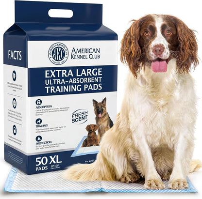 AKC Dog Training Pads, XL 28" x 30", Fresh Scent