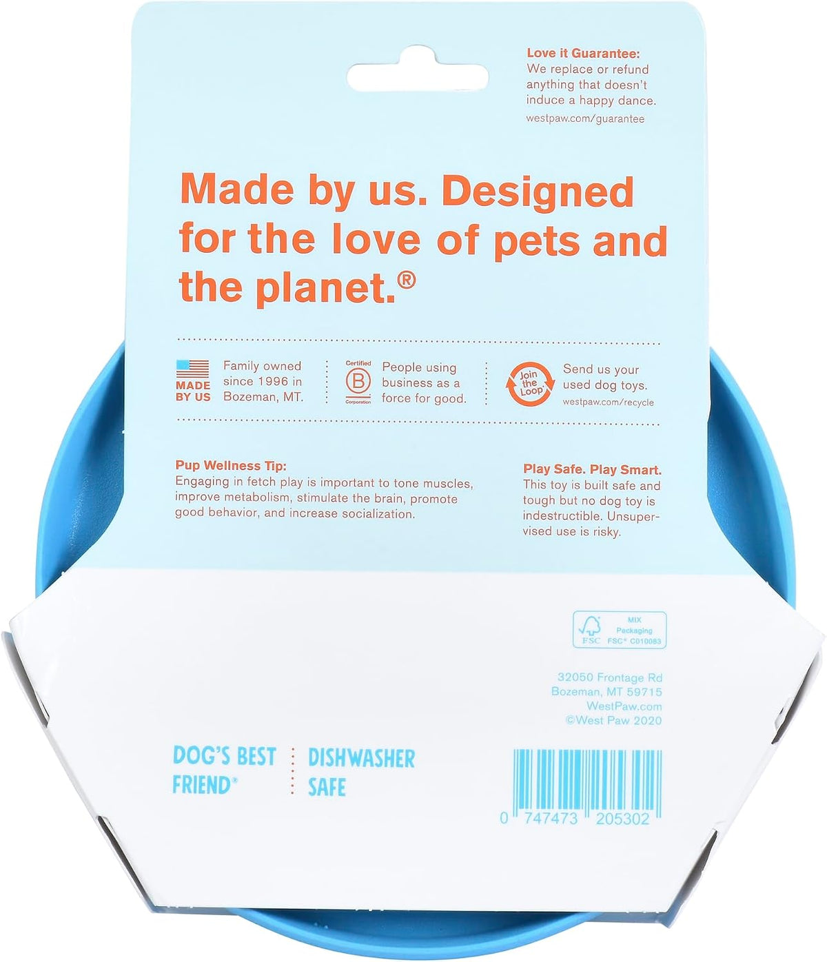 Zogoflex Zisc Dog Flying Disc, High Flying Aerodynamic Disc for Dogs Puppy – Lightweight, Floatable Disc for Fetch, Tug of War, Catch, Play – Doubles as Food/Water Bowl, Large 8.5", Tangerine