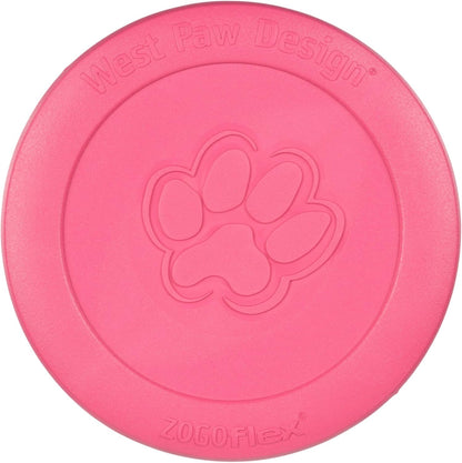 Zogoflex Zisc Dog Flying Disc, High Flying Aerodynamic Disc for Dogs Puppy – Lightweight, Floatable Disc for Fetch, Tug of War, Catch, Play – Doubles as Food/Water Bowl, Large 8.5", Tangerine