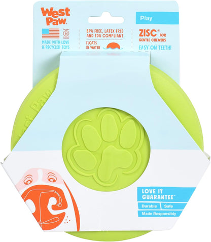 Zogoflex Zisc Dog Flying Disc, High Flying Aerodynamic Disc for Dogs Puppy – Lightweight, Floatable Disc for Fetch, Tug of War, Catch, Play – Doubles as Food/Water Bowl, Large 8.5", Tangerine