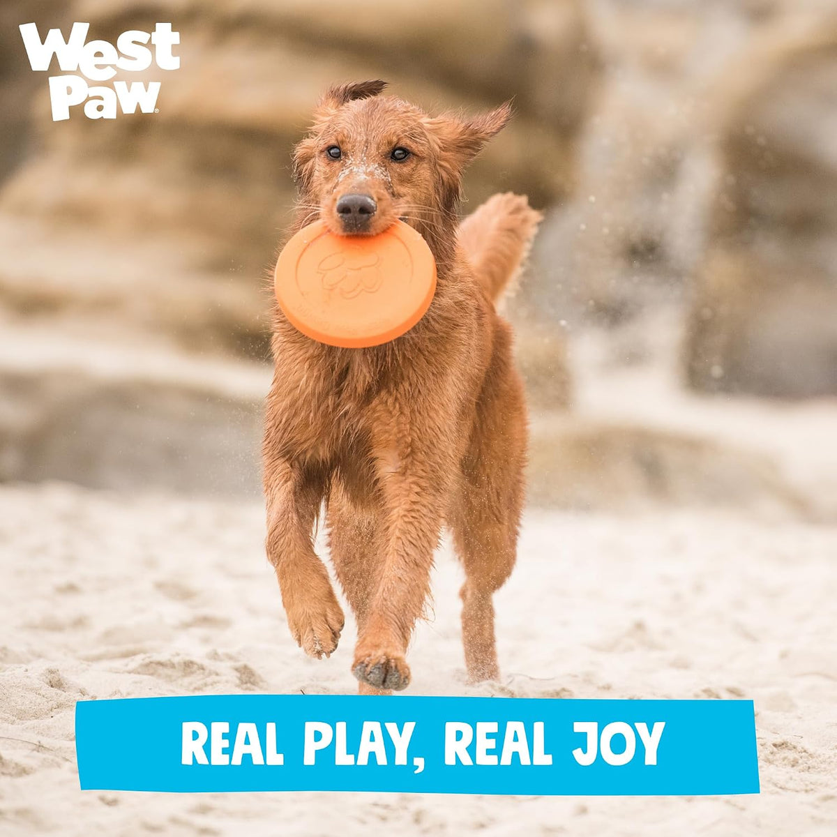 Zogoflex Zisc Dog Flying Disc, High Flying Aerodynamic Disc for Dogs Puppy – Lightweight, Floatable Disc for Fetch, Tug of War, Catch, Play – Doubles as Food/Water Bowl, Large 8.5", Tangerine