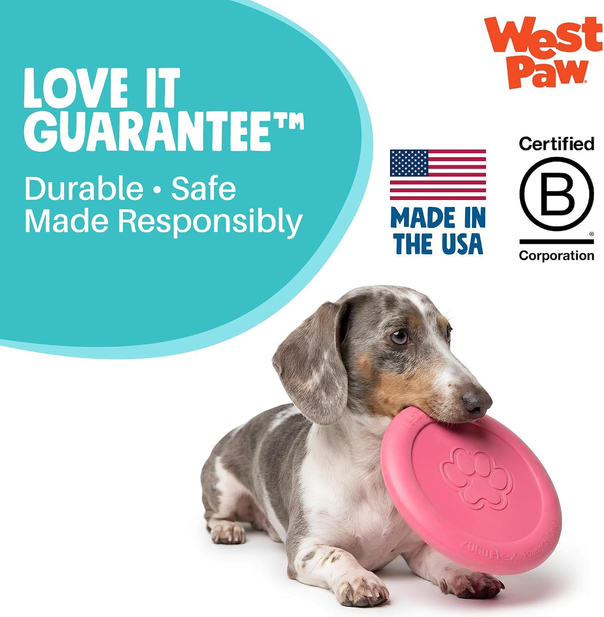 Zogoflex Zisc Dog Flying Disc, High Flying Aerodynamic Disc for Dogs Puppy – Lightweight, Floatable Disc for Fetch, Tug of War, Catch, Play – Doubles as Food/Water Bowl, Large 8.5", Tangerine