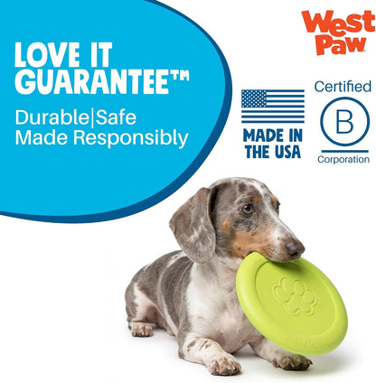 Zogoflex Zisc Dog Flying Disc, High Flying Aerodynamic Disc for Dogs Puppy – Lightweight, Floatable Disc for Fetch, Tug of War, Catch, Play – Doubles as Food/Water Bowl, Large 8.5", Tangerine