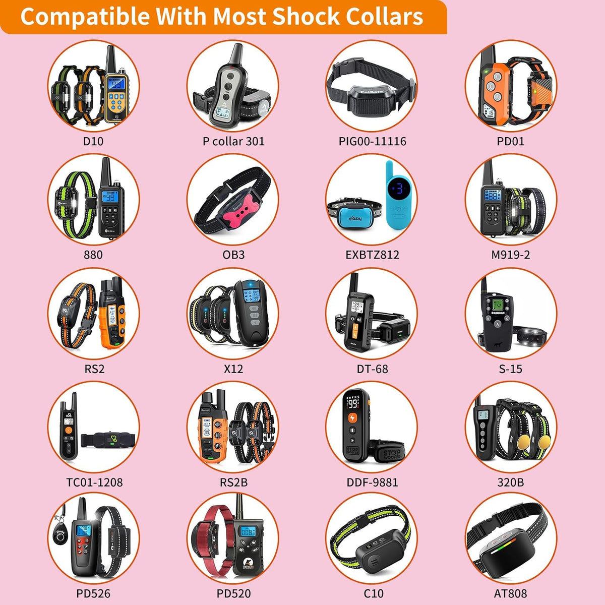 Vibrating Dog Collar No Shock - 3300ft Dog Training Collar with Remote for 10-120lbs Small Medium Large with Beep, Vibration, Ultrasonic Modes, Security Lock & No Prongs
