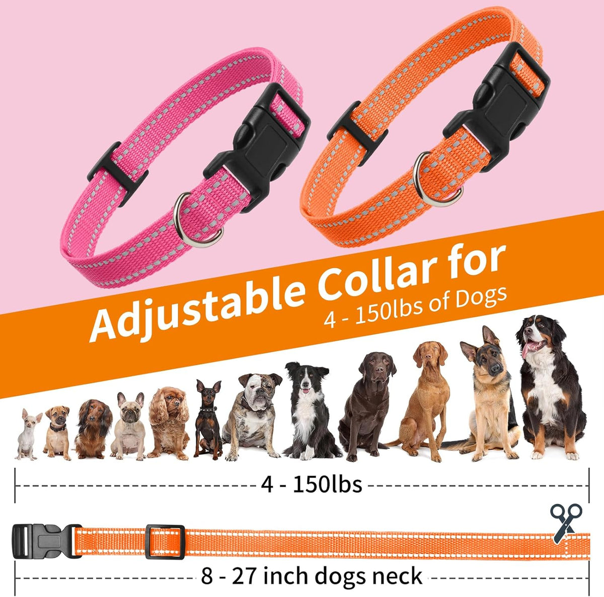 Vibrating Dog Collar No Shock - 3300ft Dog Training Collar with Remote for 10-120lbs Small Medium Large with Beep, Vibration, Ultrasonic Modes, Security Lock & No Prongs