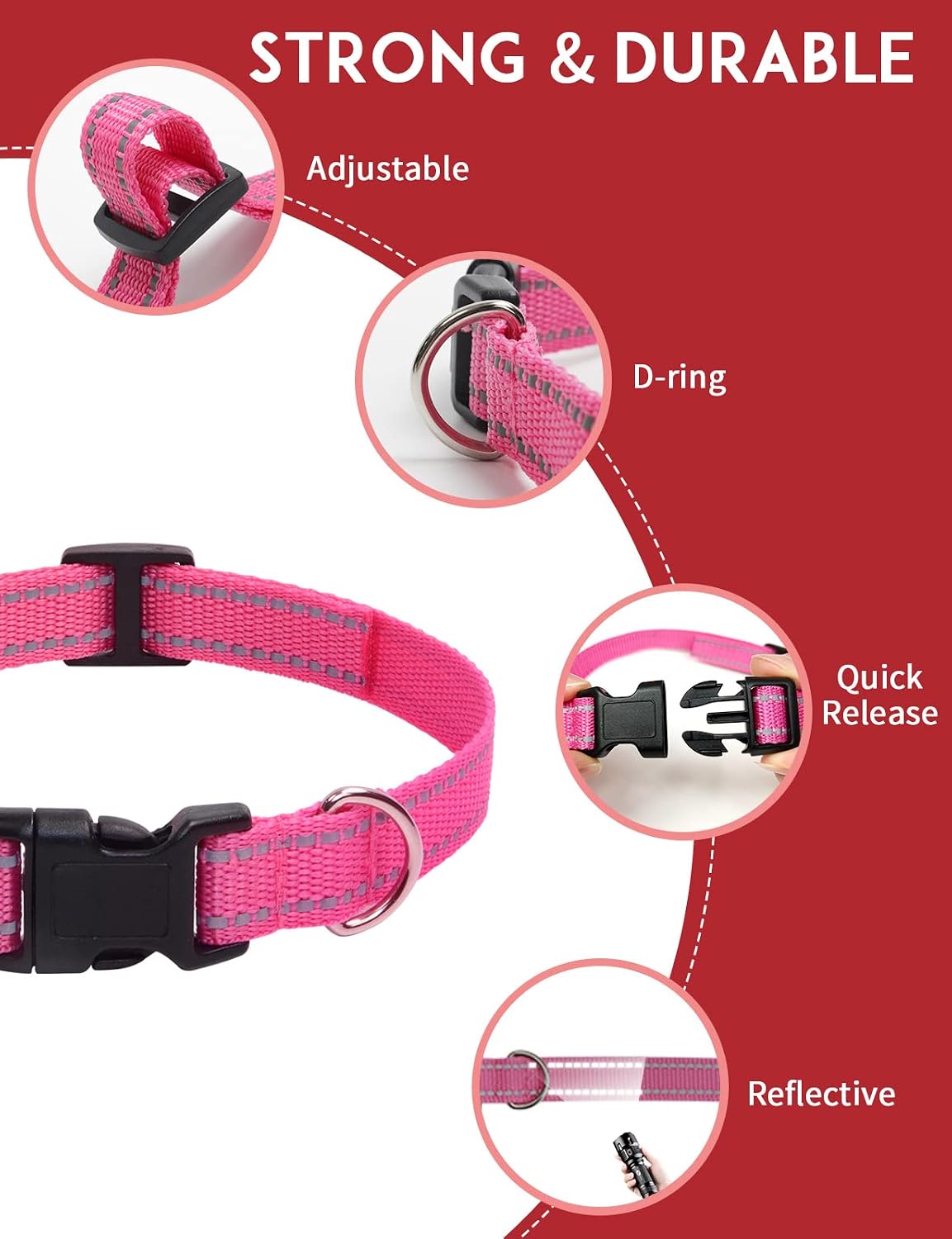 Vibrating Dog Collar No Shock - 3300ft Dog Training Collar with Remote for 10-120lbs Small Medium Large with Beep, Vibration, Ultrasonic Modes, Security Lock & No Prongs