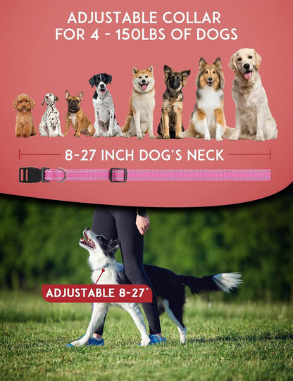 Vibrating Dog Collar No Shock - 3300ft Dog Training Collar with Remote for 10-120lbs Small Medium Large with Beep, Vibration, Ultrasonic Modes, Security Lock & No Prongs