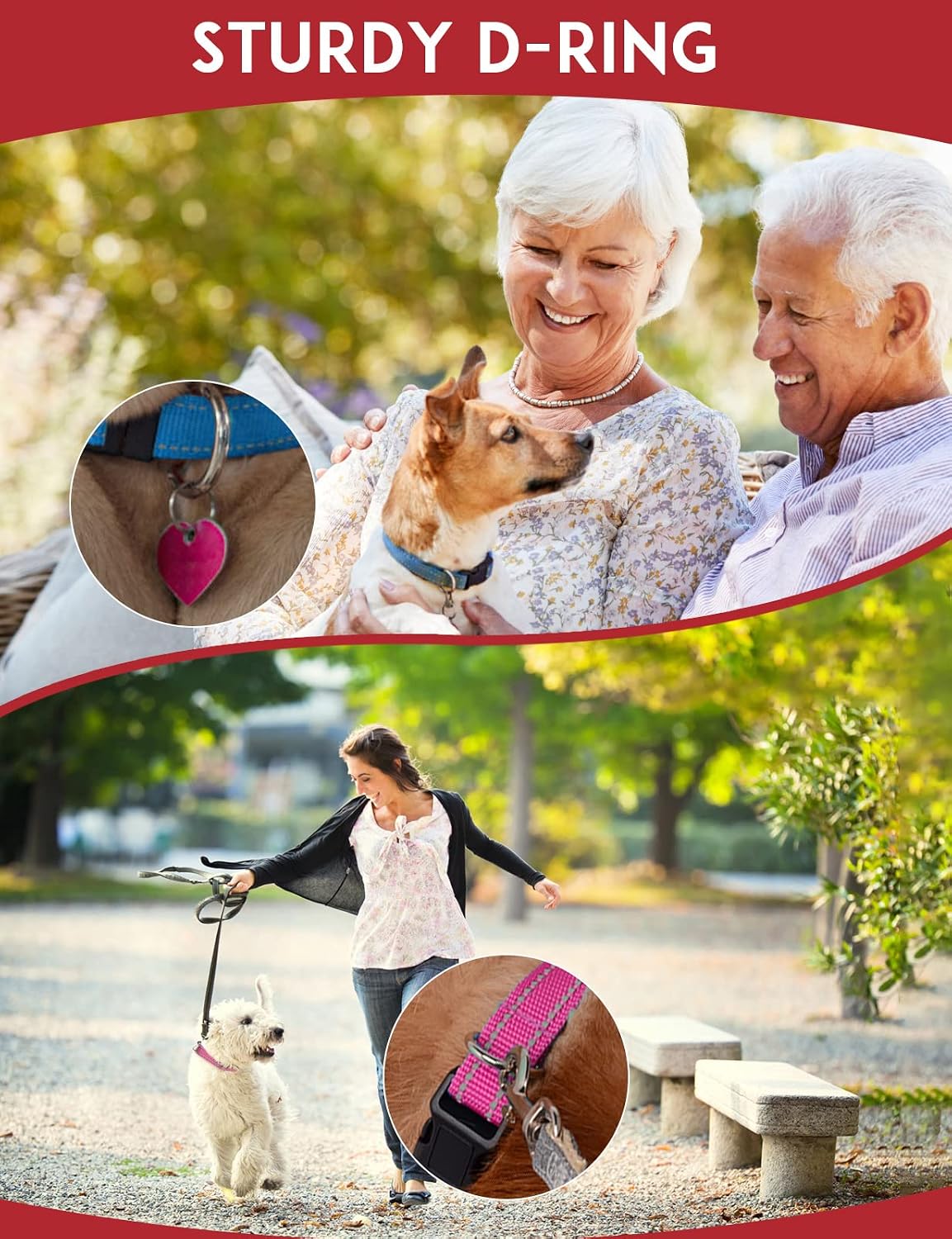 Vibrating Dog Collar No Shock - 3300ft Dog Training Collar with Remote for 10-120lbs Small Medium Large with Beep, Vibration, Ultrasonic Modes, Security Lock & No Prongs