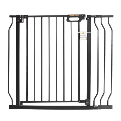 29.5-51" Extra Wide Safety Gate for Stairs, Auto Close Dog Gate for The House, Easy Install Pressure Mounted Pet Gates for Doorways, Easy Walk Thru Wide Safety Gate for Dog, Black
