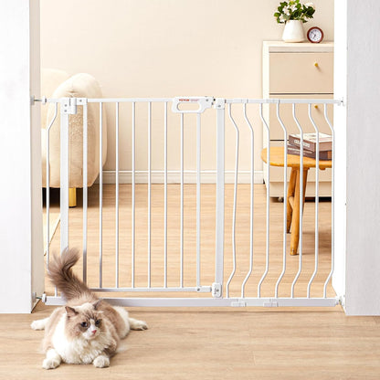 29.5-51" Extra Wide Safety Gate for Stairs, Auto Close Dog Gate for The House, Easy Install Pressure Mounted Pet Gates for Doorways, Easy Walk Thru Wide Safety Gate for Dog, Black