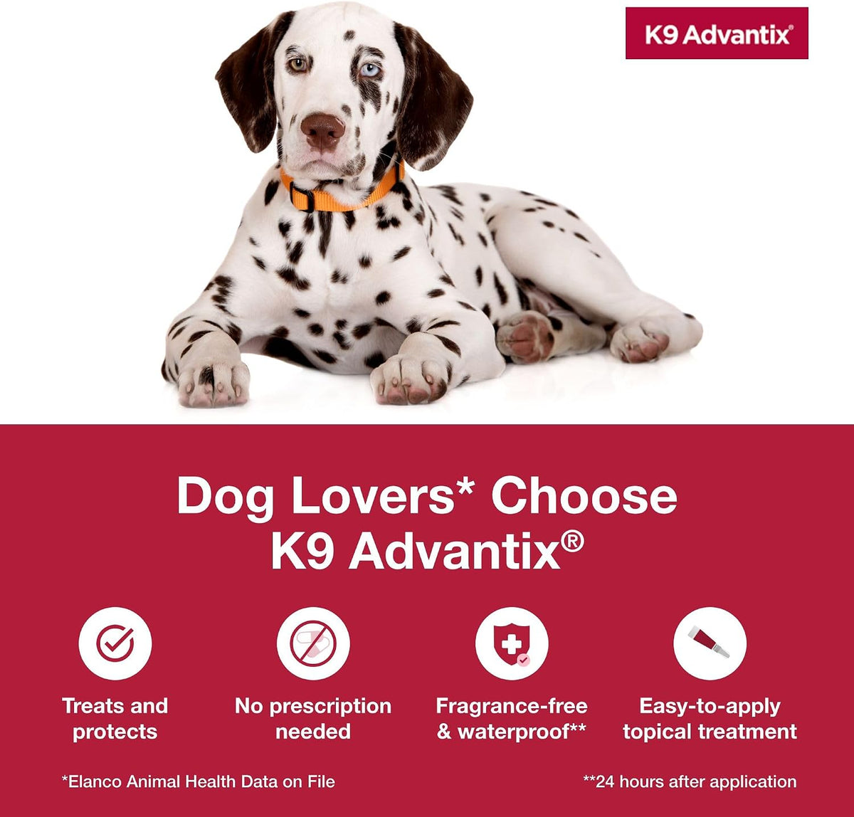 Flea, Tick & Mosquito Prevention for Dogs 21-55 lbs. | Flea Drops for Large Dogs | Apply Monthly | 2 Treatments
