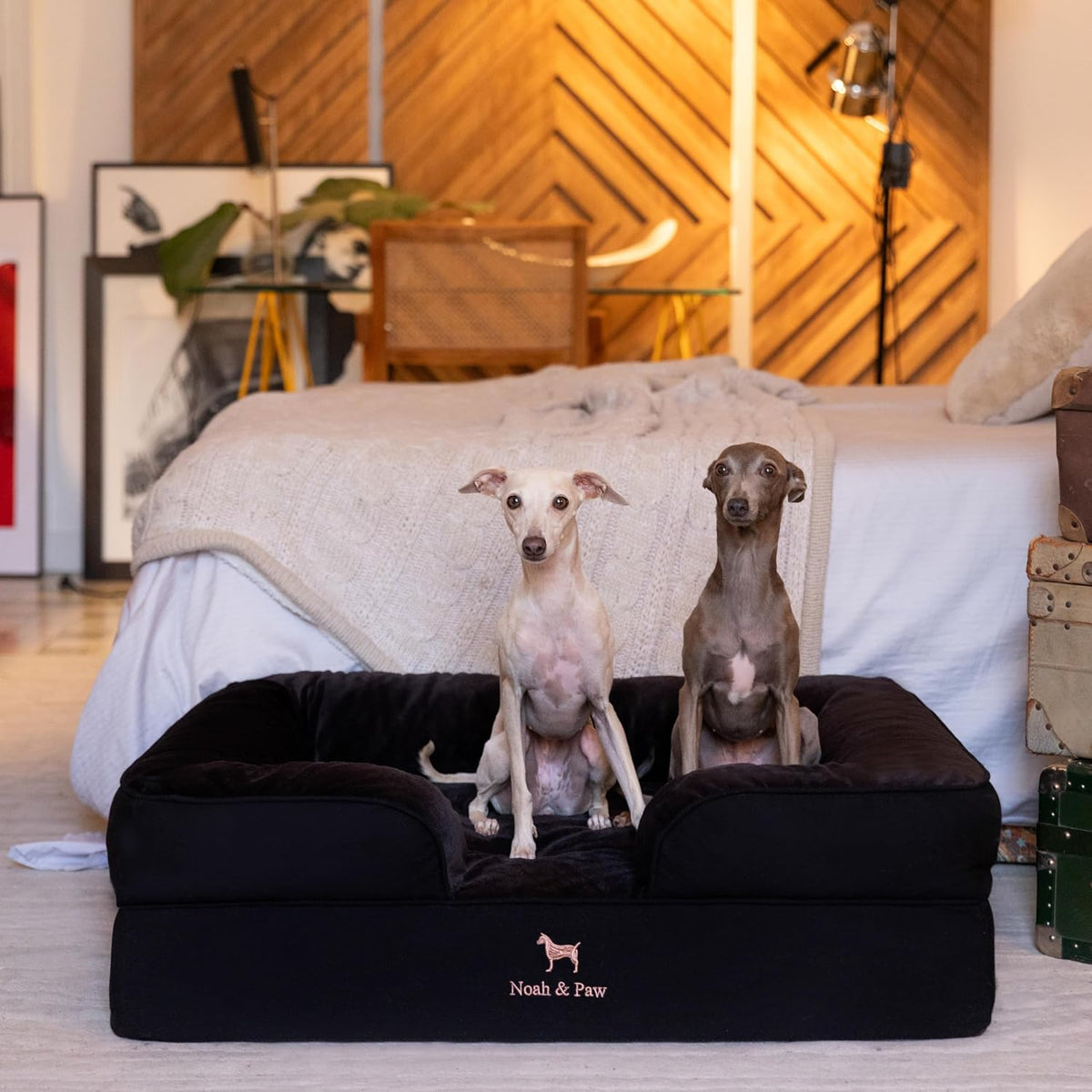 XL Dog Bed, 45x35x11 Inch, Orthopedic Large Dog Beds, Eggshell Memory Foam Infused with Cooling Gel, Inner Cover, Water Resistant, Machine Washable