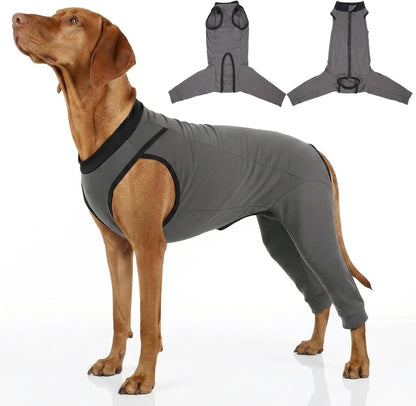 Innovating Dog Rear Leg Sleeve to Stop Lick, Dog Surgery Recovery Suit