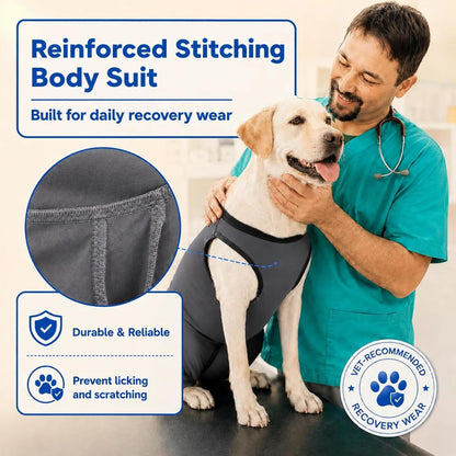 Innovating Dog Rear Leg Sleeve to Stop Lick, Dog Surgery Recovery Suit