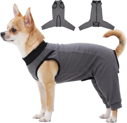 Innovating Dog Rear Leg Sleeve to Stop Lick, Dog Surgery Recovery Suit