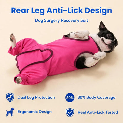 Innovating Dog Rear Leg Sleeve to Stop Lick, Dog Surgery Recovery Suit