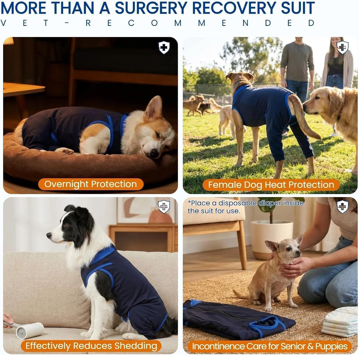 Innovating Dog Rear Leg Sleeve to Stop Lick, Dog Surgery Recovery Suit