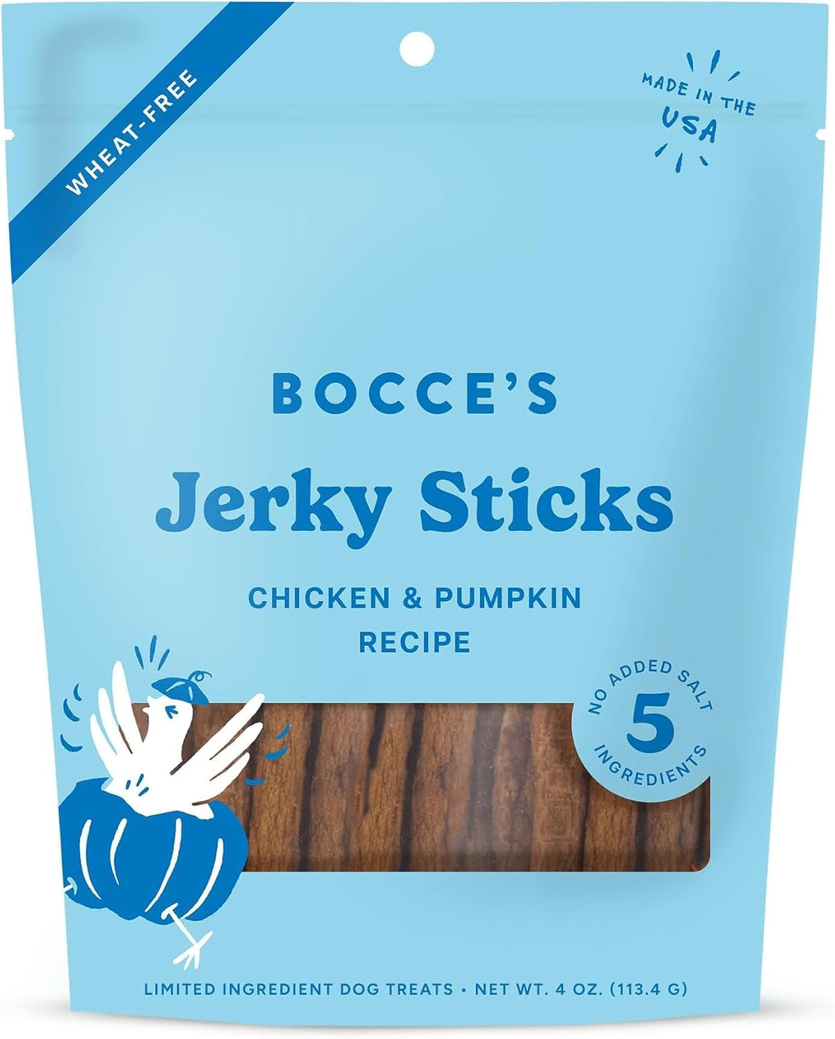 Chicken & Pumpkin Flavor Jerky Stick Dog Treats, 4 oz