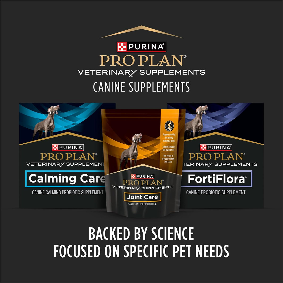 Purina Pro Plan Veterinary Small Breed Dog Joint Care Supplement with Glucosamine, Chondroitin, and Collagen to Support Hip and Joint Health – 60ct Pouch