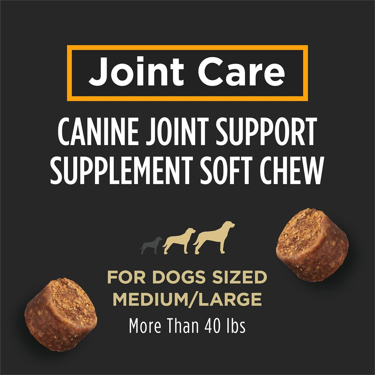 Purina Pro Plan Veterinary Small Breed Dog Joint Care Supplement with Glucosamine, Chondroitin, and Collagen to Support Hip and Joint Health – 60ct Pouch