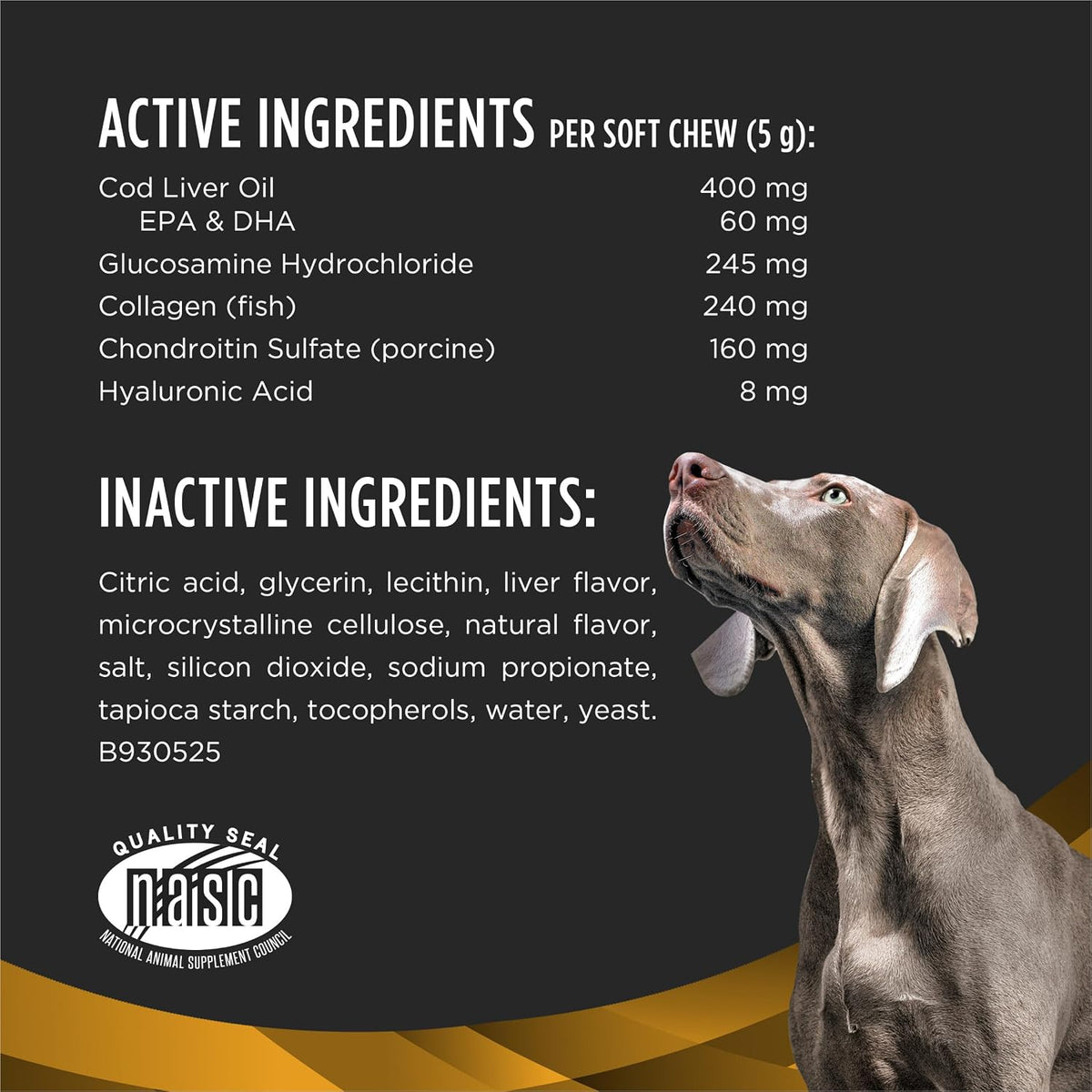 Purina Pro Plan Veterinary Small Breed Dog Joint Care Supplement with Glucosamine, Chondroitin, and Collagen to Support Hip and Joint Health – 60ct Pouch